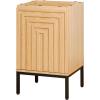 JONATHAN Y VAN1020A Rowan 30 in. W x 18 in. D x 33 in. H Geometric Modern Transitional 2-Shelf Bathroom Vanity Cabinet Only with Soft Closing Doors (Sink Basin Not Included), Oak(Oak)