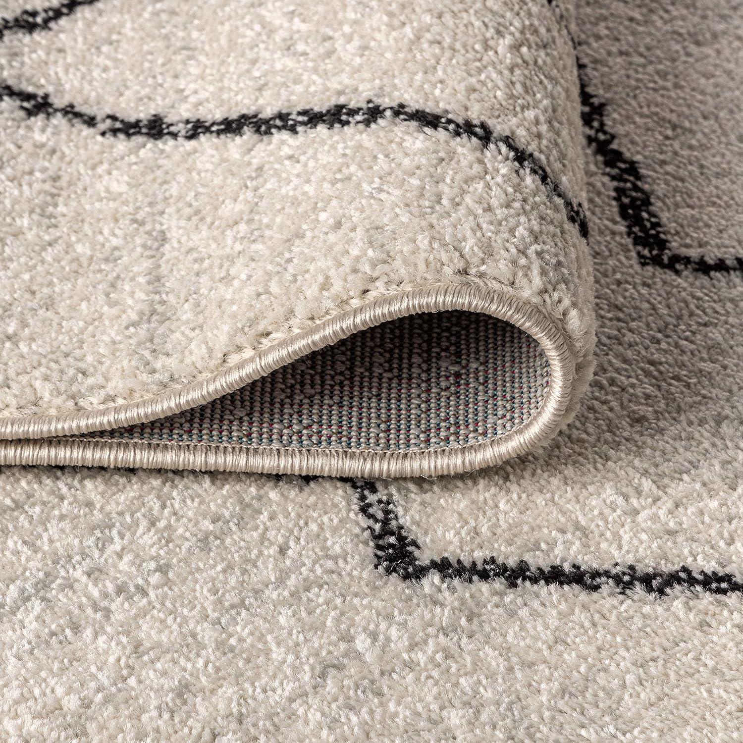 imageJONATHAN Y Alia Moroccan Beni Souk CreamBlack Runner Rug 2x8 Bohemian Scandinavian EasyCleaning for Living Room Bedroom Kitchen Pet Friendly NonShedding MOH202A28CreamBlack