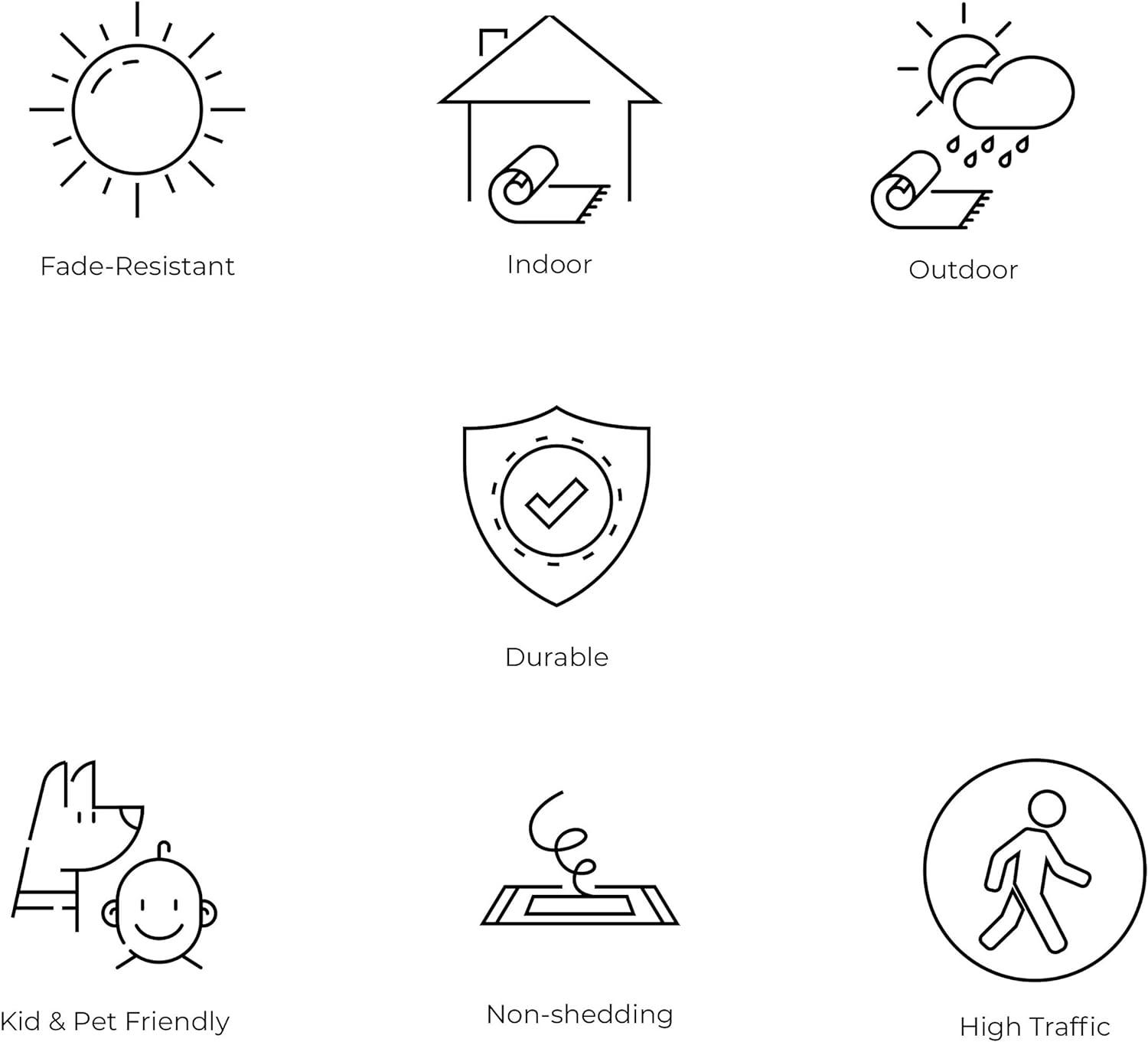 imageJONATHAN Y Diamond Border Indoor Outdoor Runner Rug 2X8 CreamOrange Lucia Classic for Backyard Patio Porch EasyCleaning High Traffic PetFriendly NonShedding SMB207F28CreamBlue