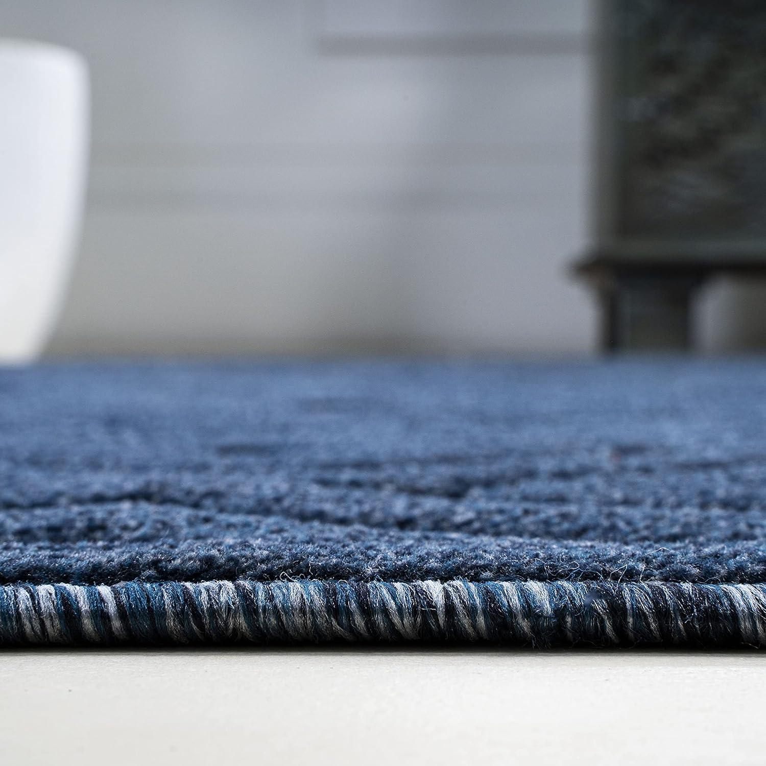 imageJONATHAN Y Diamond Trellis Indoor Outdoor Round Area Rug 5 Ft Dark Gray Portmany Neutral for Backyard Patio Porch EasyCleaning High Traffic PetFriendly NonShedding IBZ104A5RNavy