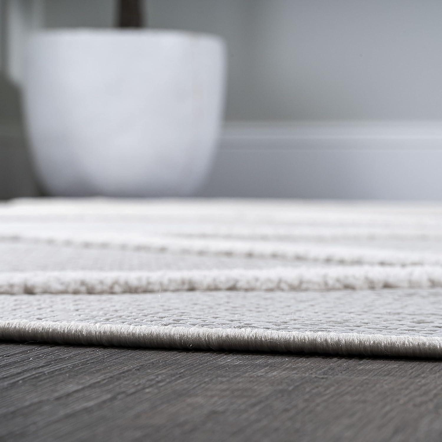 imageJONATHAN Y Diamond Trellis Indoor Outdoor Runner Rug 2X8 Dark Gray Salines for Backyard Patio Porch EasyCleaning High Traffic PetFriendly NonShedding IBZ101A28Ivory