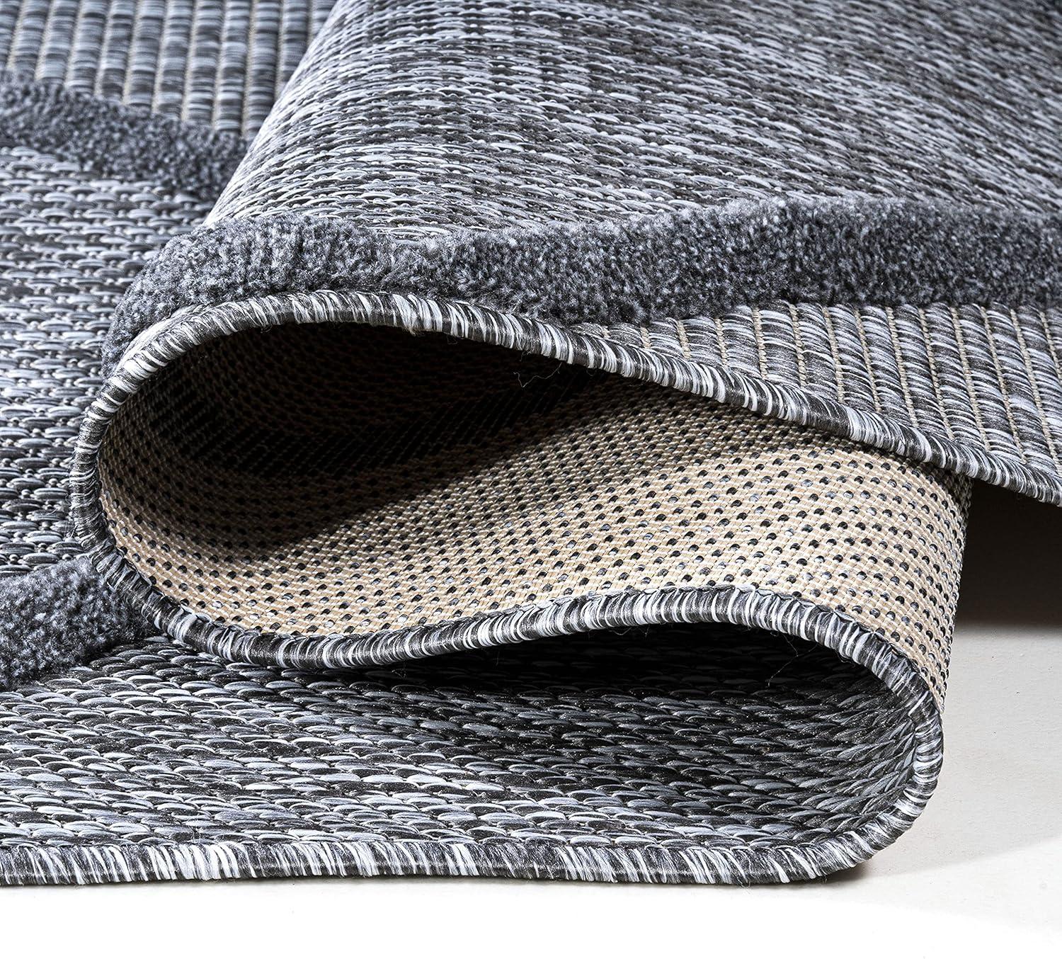 imageJONATHAN Y Diamond Trellis Indoor Outdoor Runner Rug 2X8 Dark Gray Salines for Backyard Patio Porch EasyCleaning High Traffic PetFriendly NonShedding IBZ101A28Dark Gray