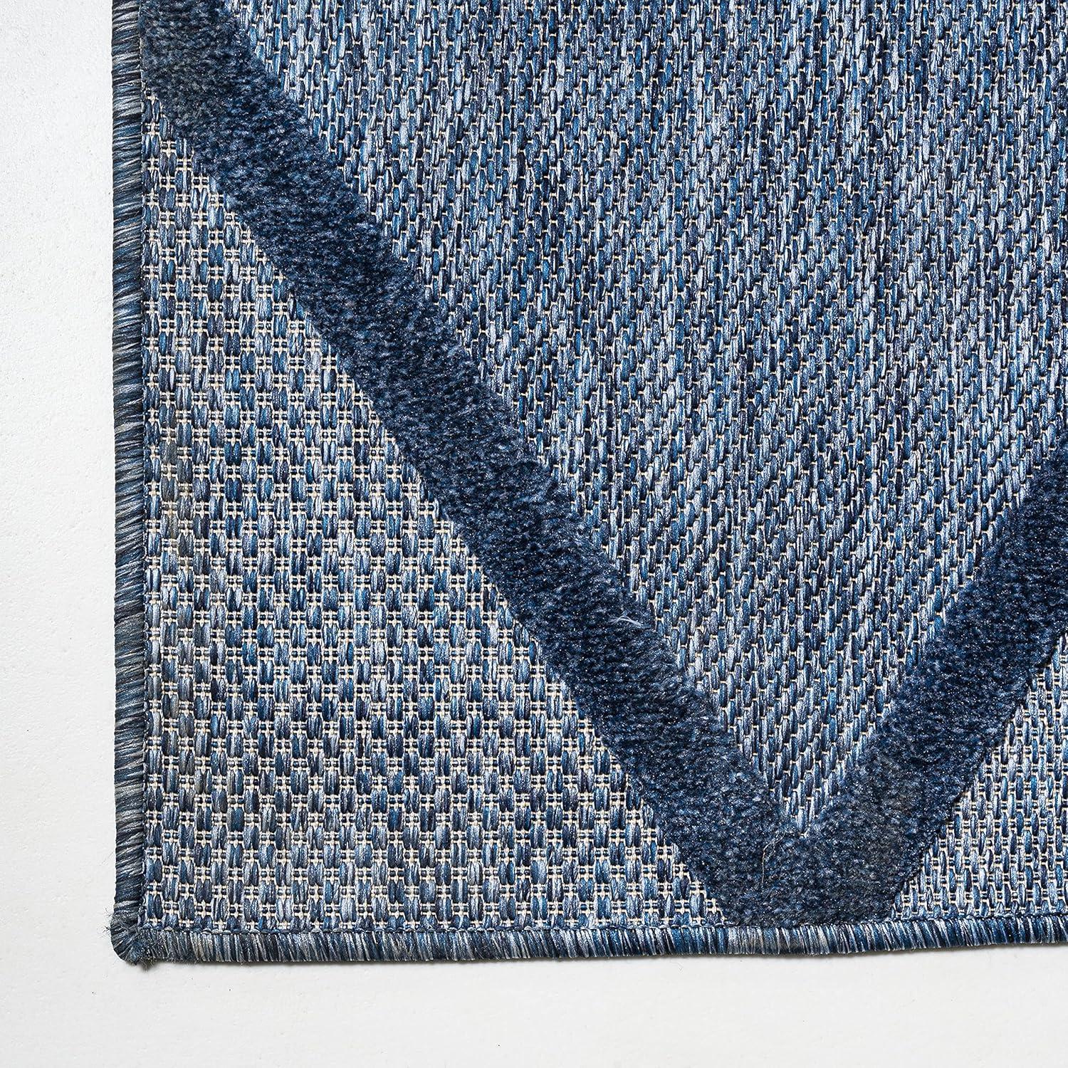 imageJONATHAN Y Diamond Trellis Indoor Outdoor Runner Rug 2X8 Dark Gray Salines for Backyard Patio Porch EasyCleaning High Traffic PetFriendly NonShedding IBZ101A28Navy