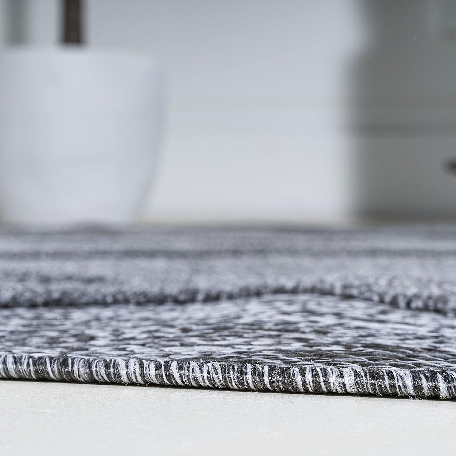 imageJONATHAN Y Diamond Trellis Indoor Outdoor Runner Rug 2X8 Dark Gray Salines for Backyard Patio Porch EasyCleaning High Traffic PetFriendly NonShedding IBZ101A28Dark Gray