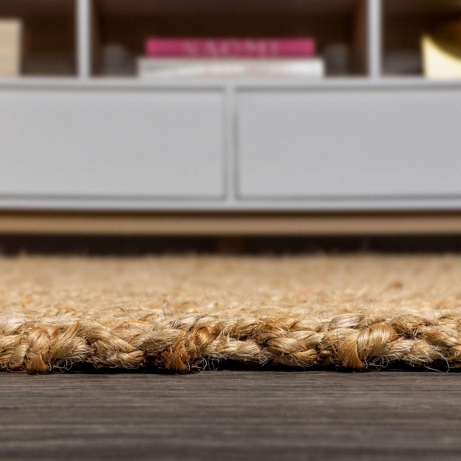 imageJONATHAN Y Espina Hand Woven Herringbone Chunky Jute Natural Runner Rug 2x8 Bohemian Cottage EasyCleaning for Living Room Bedroom Kitchen Pet Friendly NonShedding NFR101A28Natural