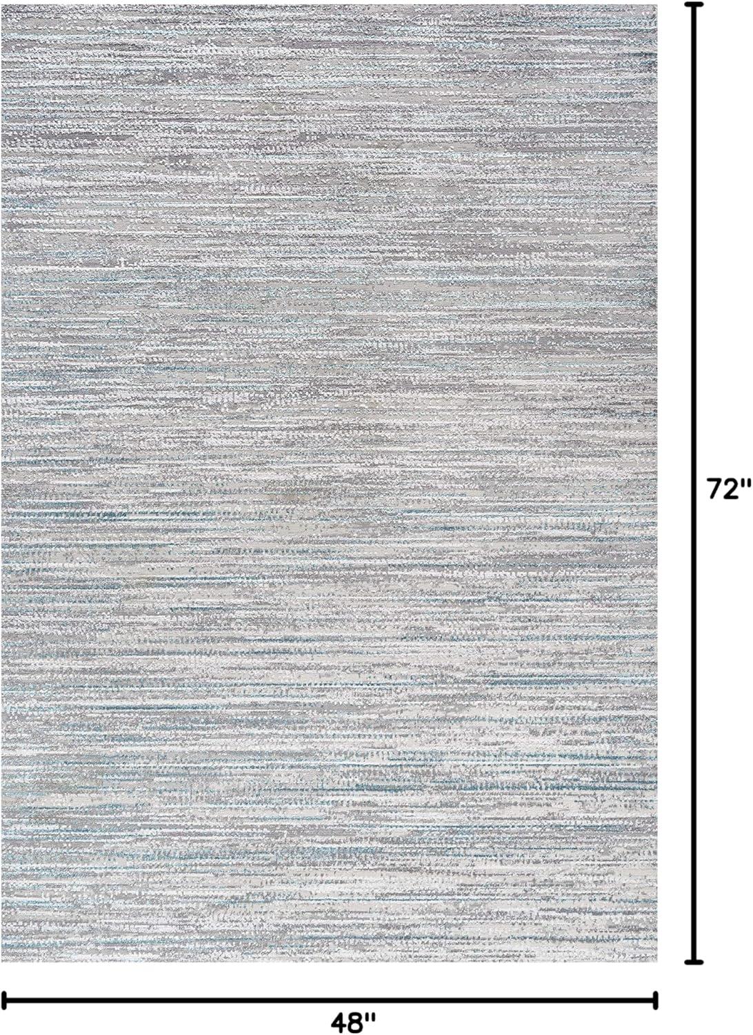 imageJONATHAN Y Loom Strie GrayBlack Runner Rug 2X8 ft Modern for Living Room Bedroom Kitchen Office EasyCleaning High Traffic PetFriendly NonShedding SOR200A28GrayTurquoise