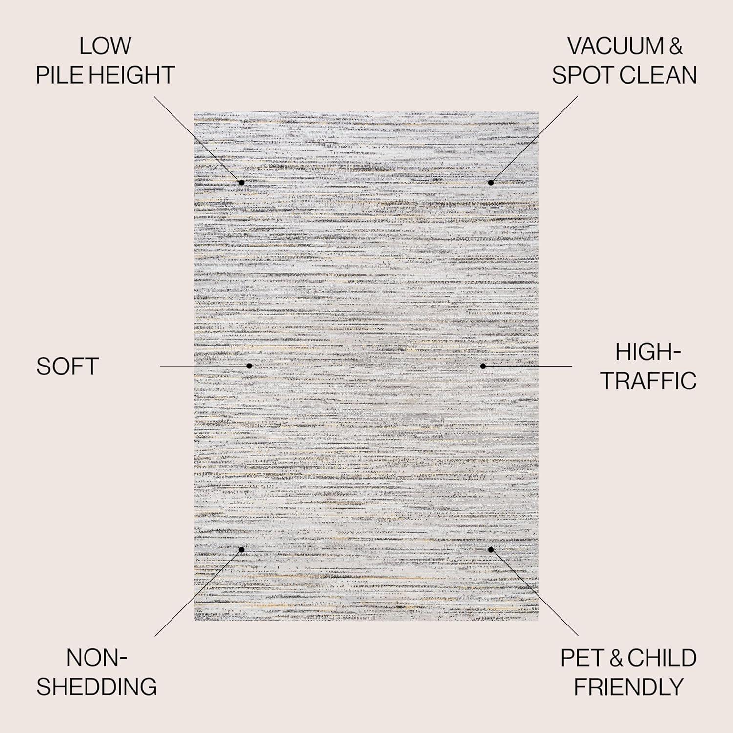 imageJONATHAN Y Loom Strie GrayBlack Runner Rug 2X8 ft Modern for Living Room Bedroom Kitchen Office EasyCleaning High Traffic PetFriendly NonShedding SOR200A28GrayBlack