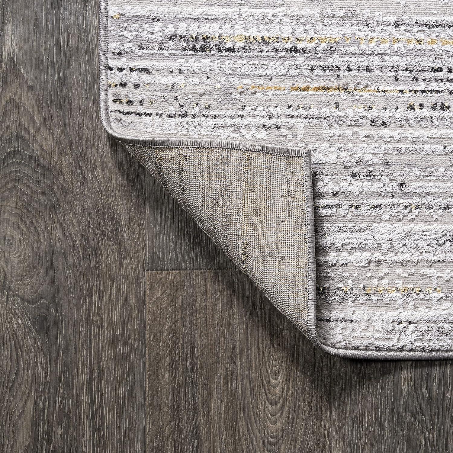 imageJONATHAN Y Loom Strie GrayBlack Runner Rug 2X8 ft Modern for Living Room Bedroom Kitchen Office EasyCleaning High Traffic PetFriendly NonShedding SOR200A28GrayBlack