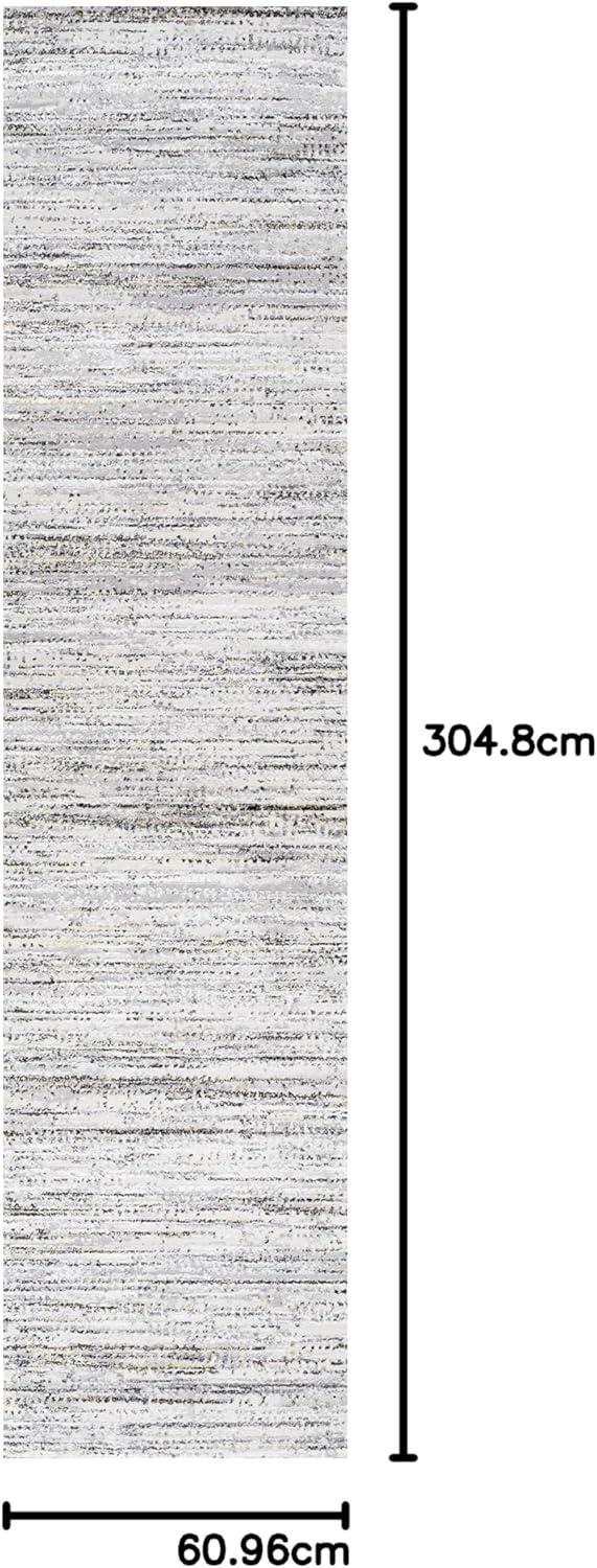 imageJONATHAN Y Loom Strie GrayBlack Runner Rug 2X8 ft Modern for Living Room Bedroom Kitchen Office EasyCleaning High Traffic PetFriendly NonShedding SOR200A28GrayBlack