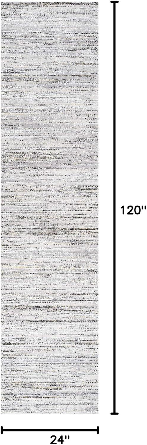 imageJONATHAN Y Loom Strie GrayBlack Runner Rug 2X8 ft Modern for Living Room Bedroom Kitchen Office EasyCleaning High Traffic PetFriendly NonShedding SOR200A28GrayBlack