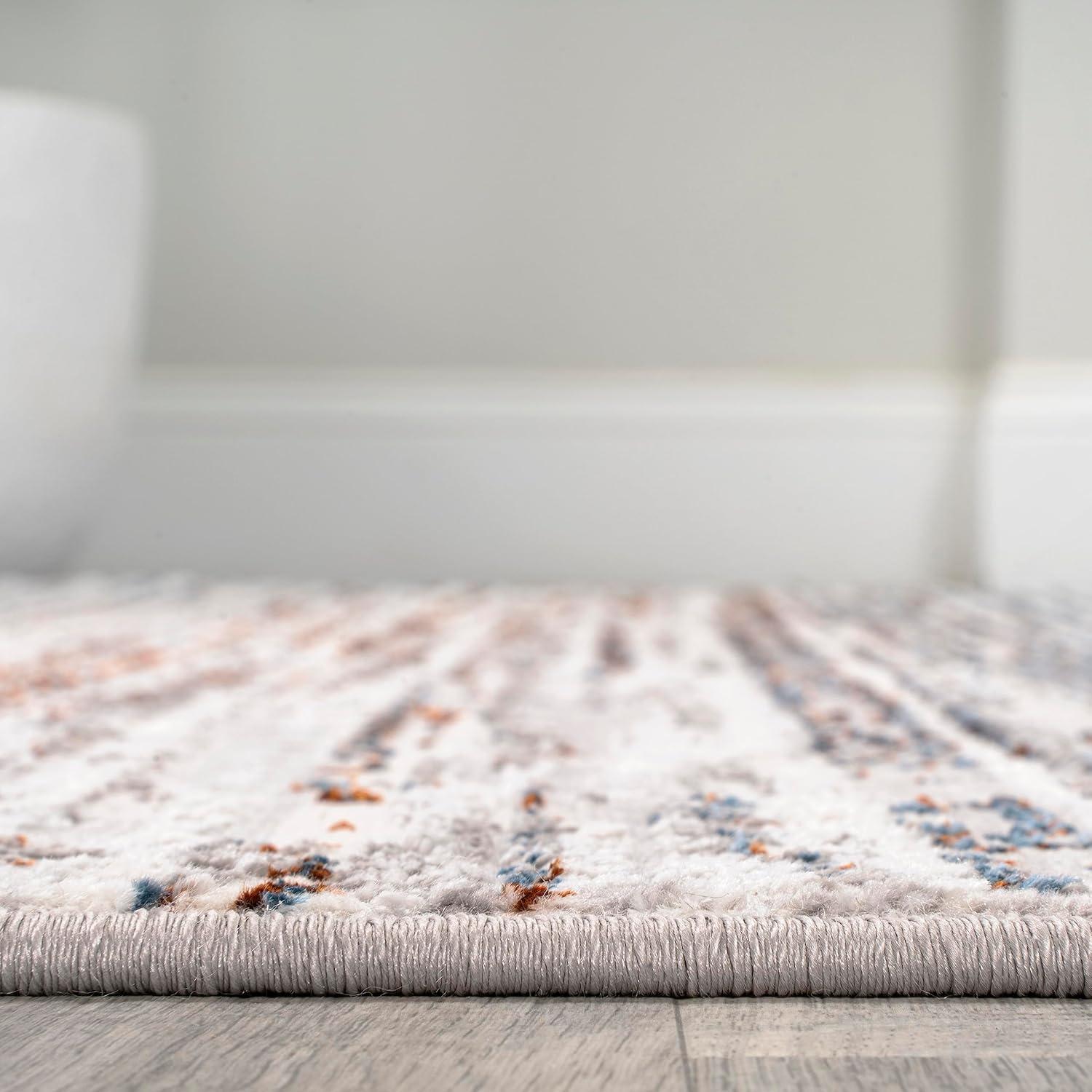 imageJONATHAN Y Loom Strie GrayBlack Runner Rug 2X8 ft Modern for Living Room Bedroom Kitchen Office EasyCleaning High Traffic PetFriendly NonShedding SOR200A28GrayBlueOrange