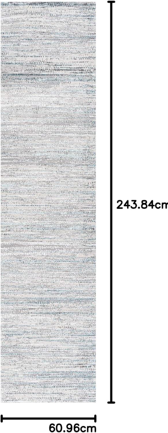 imageJONATHAN Y Loom Strie GrayBlack Runner Rug 2X8 ft Modern for Living Room Bedroom Kitchen Office EasyCleaning High Traffic PetFriendly NonShedding SOR200A28GrayTurquoise