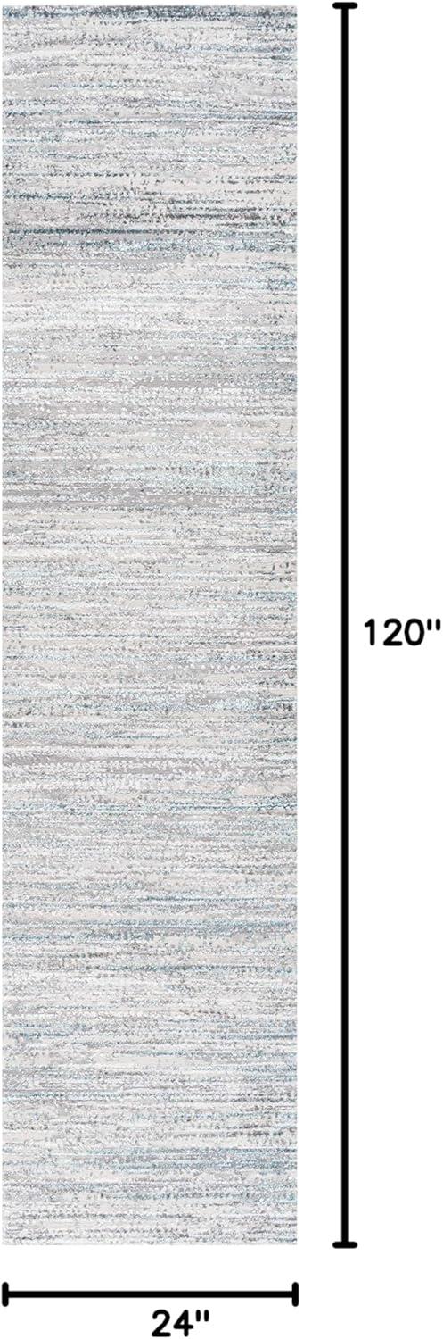 imageJONATHAN Y Loom Strie GrayBlack Runner Rug 2X8 ft Modern for Living Room Bedroom Kitchen Office EasyCleaning High Traffic PetFriendly NonShedding SOR200A28GrayTurquoise