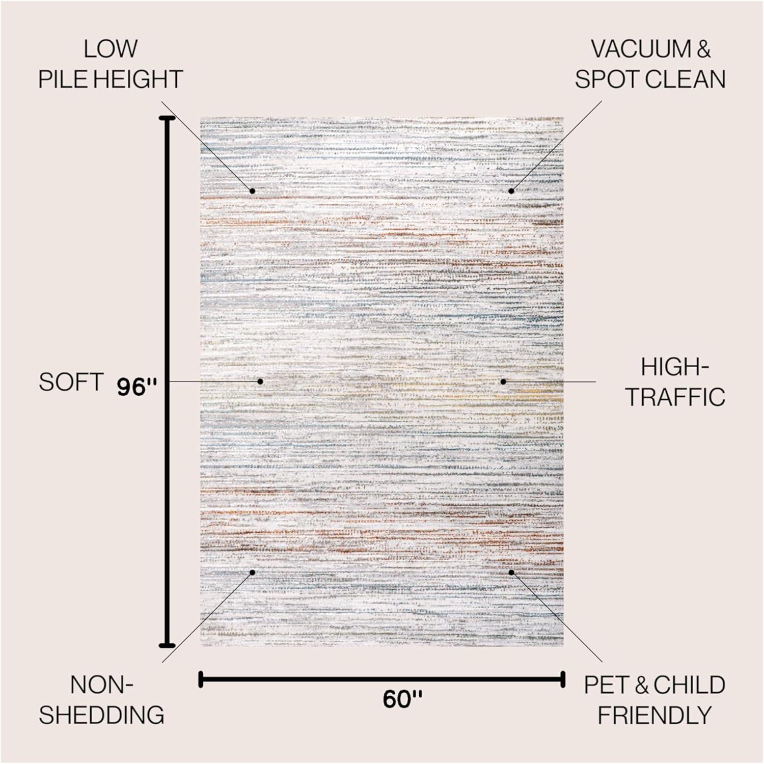 imageJONATHAN Y Loom Strie GrayBlack Runner Rug 2X8 ft Modern for Living Room Bedroom Kitchen Office EasyCleaning High Traffic PetFriendly NonShedding SOR200A28GrayBlueOrange