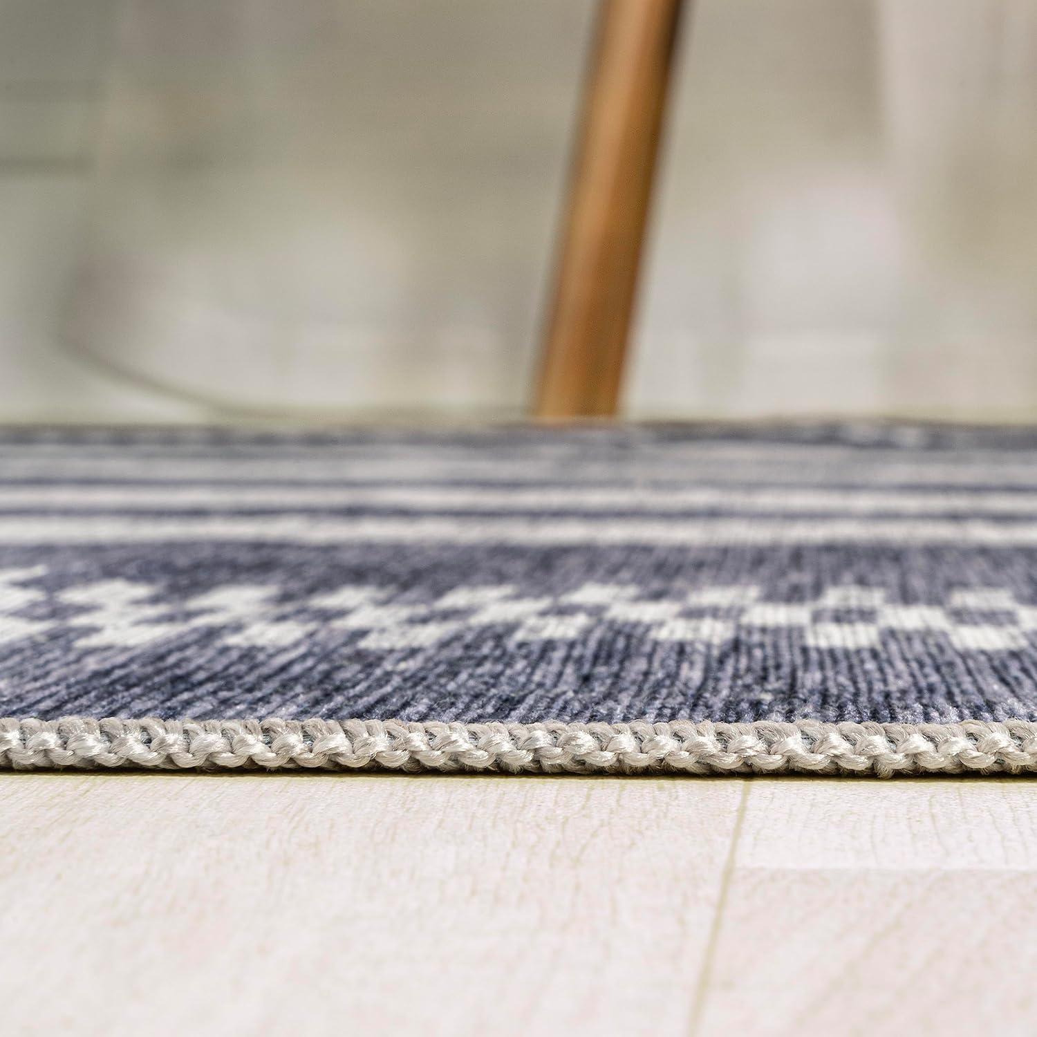 imageJONATHAN Y Machine Washable IvoryPeach Runner Rug 2X8 ft Raita Modern Distressed Stripe for Living Room Bedroom Kitchen Office EasyCleaning High Traffic PetFriendly NonShedding WSH116A28Slate GrayIvory