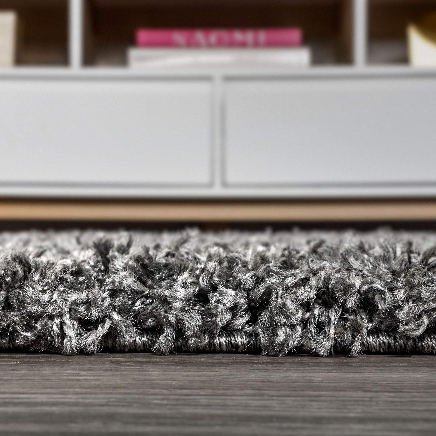 imageJONATHAN Y Mercer Shag Plush White Indoor Area Rug 8x10 Transitional Modern EasyCleaning for Living Room Bedroom Kitchen Pet Friendly NonShedding MCR106A8Charcoal