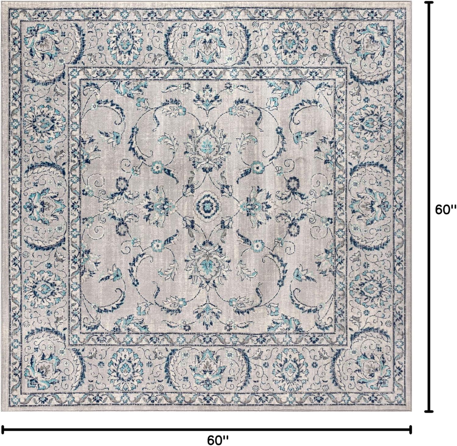 imageJONATHAN Y Modern Vintage Light Grey Runner Rug 2x8 Country Floral EasyCleaning for Living Room Bedroom Kitchen Pet Friendly NonShedding MDP107B28Light Gray