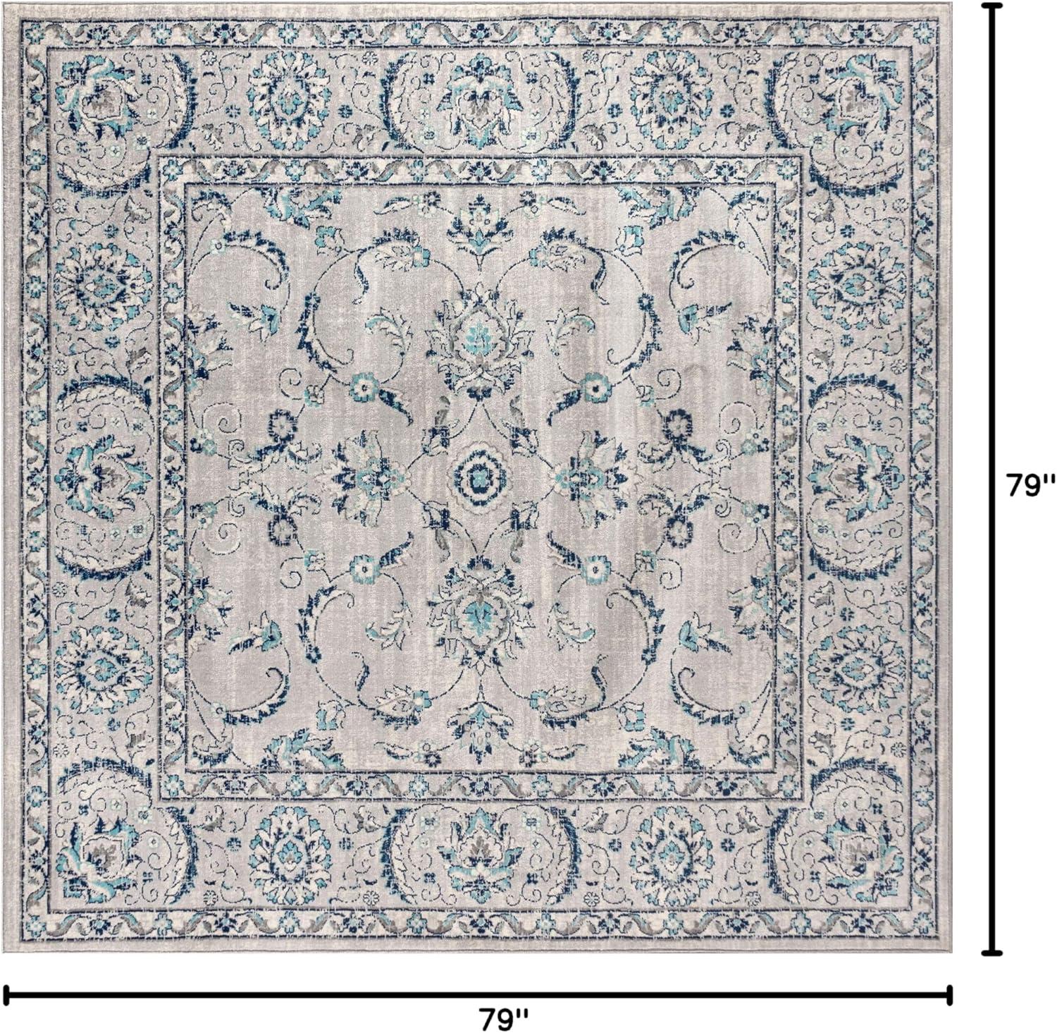 imageJONATHAN Y Modern Vintage Light Grey Runner Rug 2x8 Country Floral EasyCleaning for Living Room Bedroom Kitchen Pet Friendly NonShedding MDP107B28Light Gray