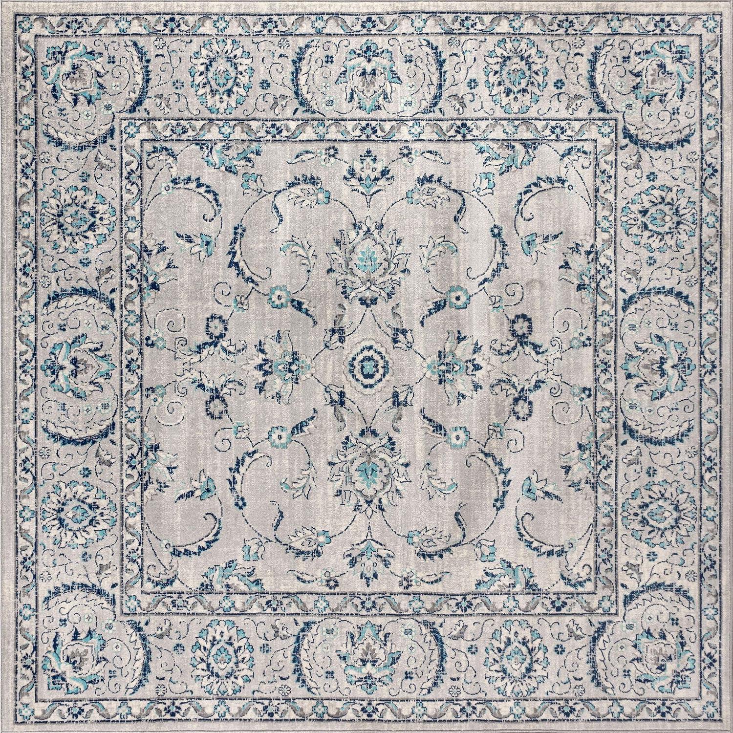 imageJONATHAN Y Modern Vintage Light Grey Runner Rug 2x8 Country Floral EasyCleaning for Living Room Bedroom Kitchen Pet Friendly NonShedding MDP107B28Light Gray