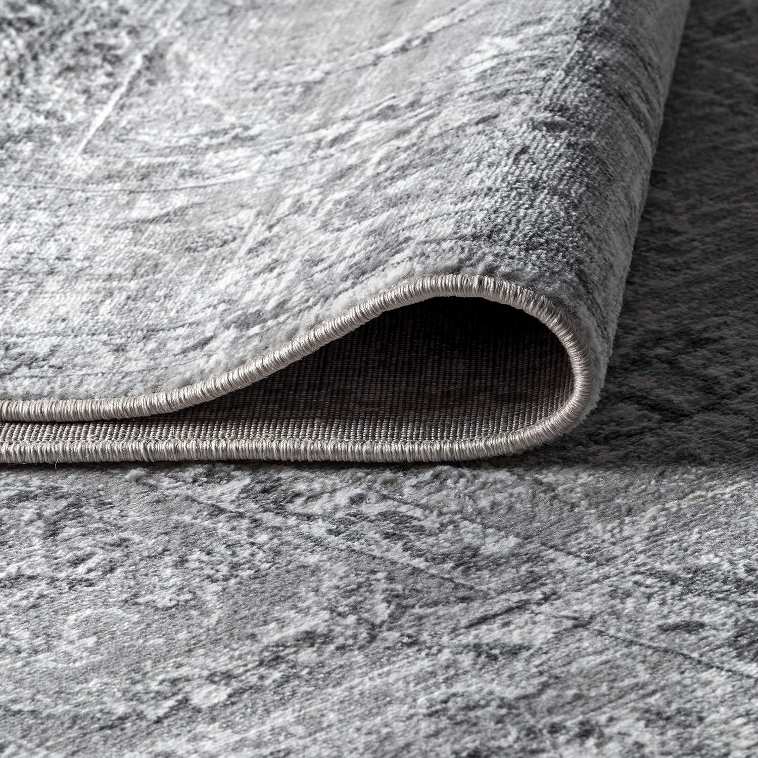 imageJONATHAN Y Modern Vintage Light Grey Runner Rug 2x8 Country Floral EasyCleaning for Living Room Bedroom Kitchen Pet Friendly NonShedding MDP107B28Light Grey