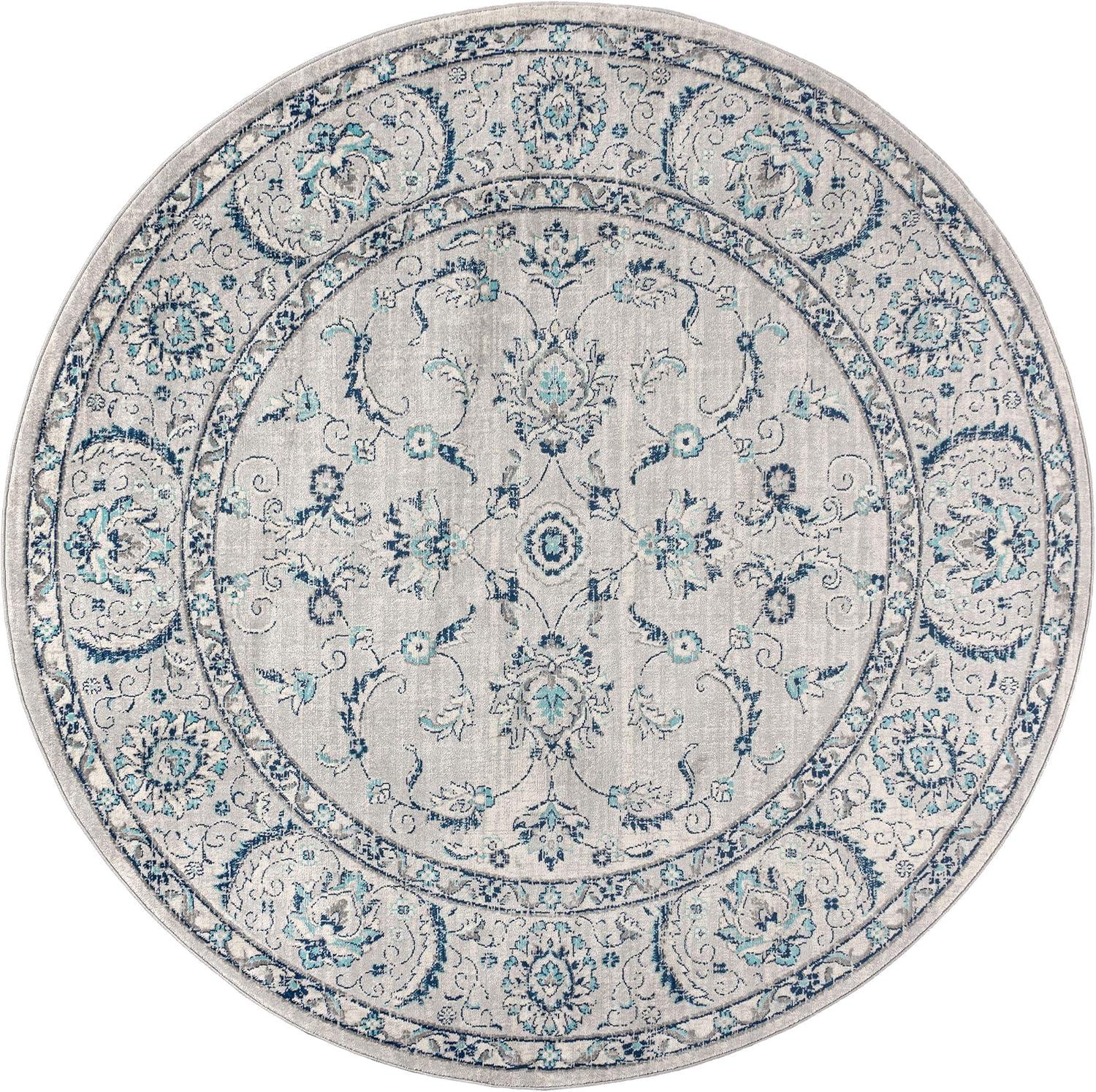 imageJONATHAN Y Modern Vintage Light Grey Runner Rug 2x8 Country Floral EasyCleaning for Living Room Bedroom Kitchen Pet Friendly NonShedding MDP107B28Light Gray