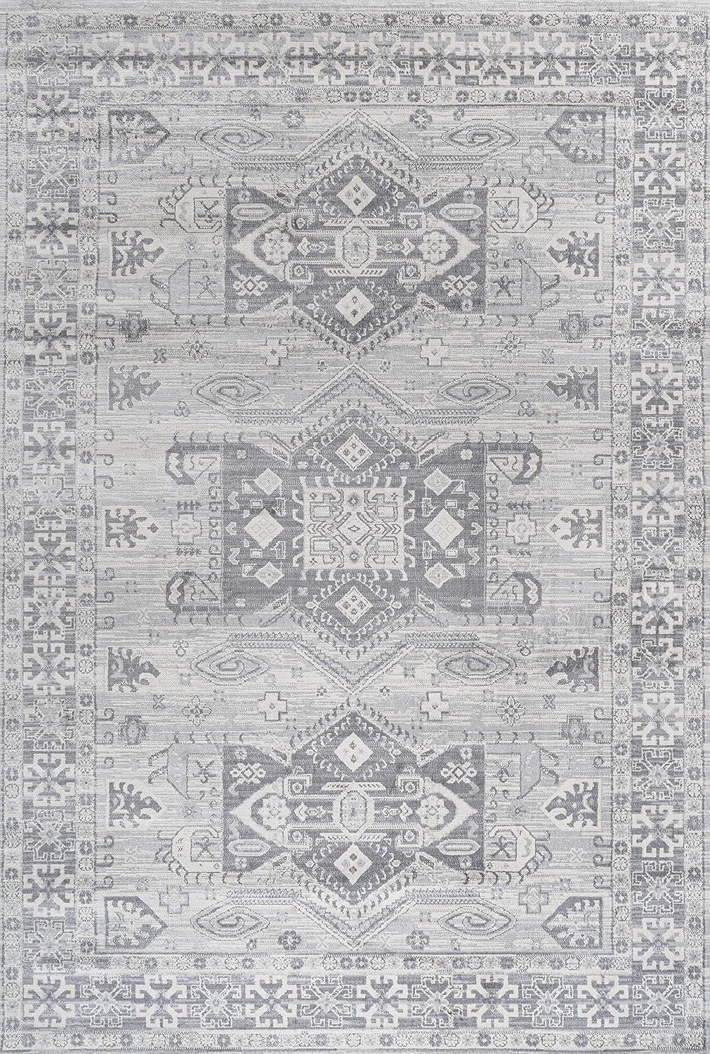 imageJONATHAN Y Modern Vintage Light Grey Runner Rug 2x8 Country Floral EasyCleaning for Living Room Bedroom Kitchen Pet Friendly NonShedding MDP107B28Light Gray