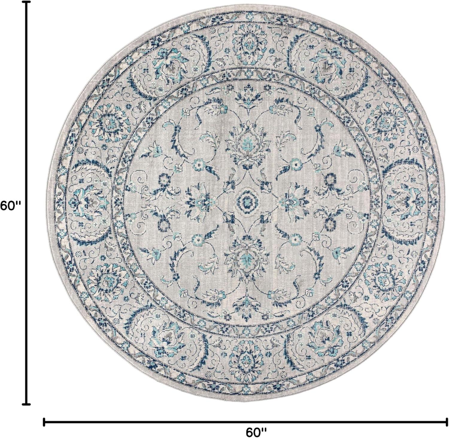 imageJONATHAN Y Modern Vintage Light Grey Runner Rug 2x8 Country Floral EasyCleaning for Living Room Bedroom Kitchen Pet Friendly NonShedding MDP107B28Light Gray