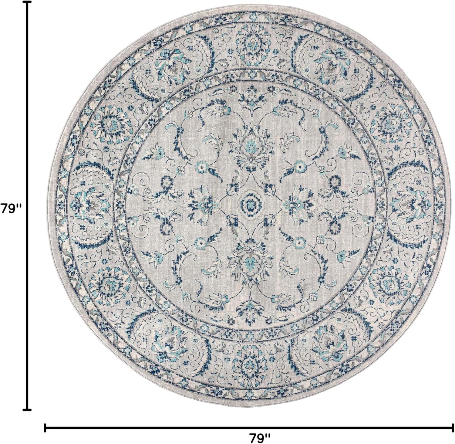 imageJONATHAN Y Modern Vintage Light Grey Runner Rug 2x8 Country Floral EasyCleaning for Living Room Bedroom Kitchen Pet Friendly NonShedding MDP107B28Light Gray