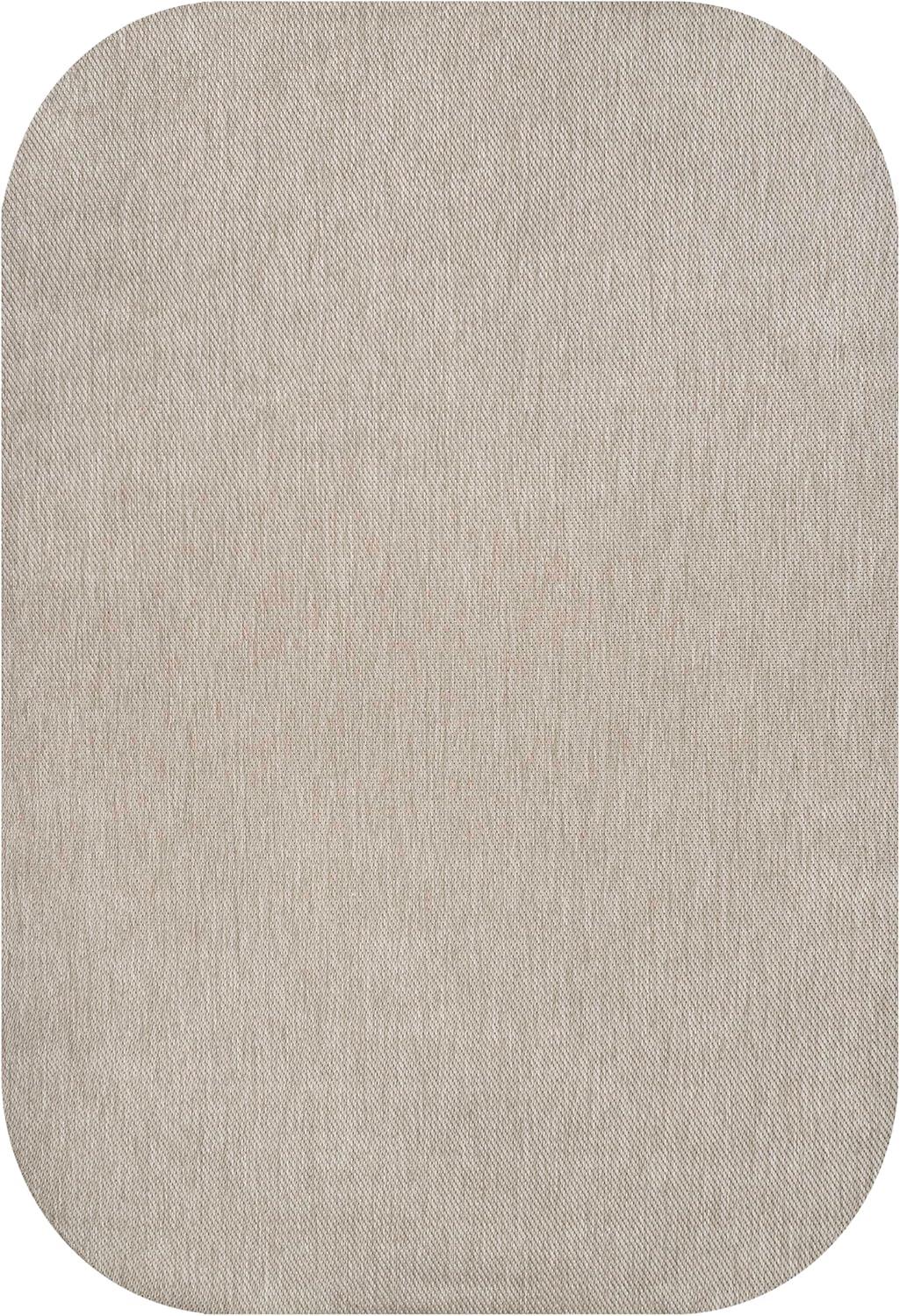 imageJONATHAN Y Radius Corner Solid Indoor Outdoor Runner Rug 2X8 Light Rose Miles Modern Minimalist for Backyard Patio Porch EasyCleaning High Traffic PetFriendly NonShedding SHP100E28Beige