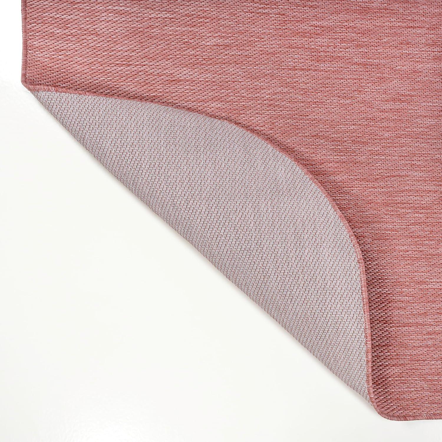 imageJONATHAN Y Radius Corner Solid Indoor Outdoor Runner Rug 2X8 Light Rose Miles Modern Minimalist for Backyard Patio Porch EasyCleaning High Traffic PetFriendly NonShedding SHP100E28Light Rose