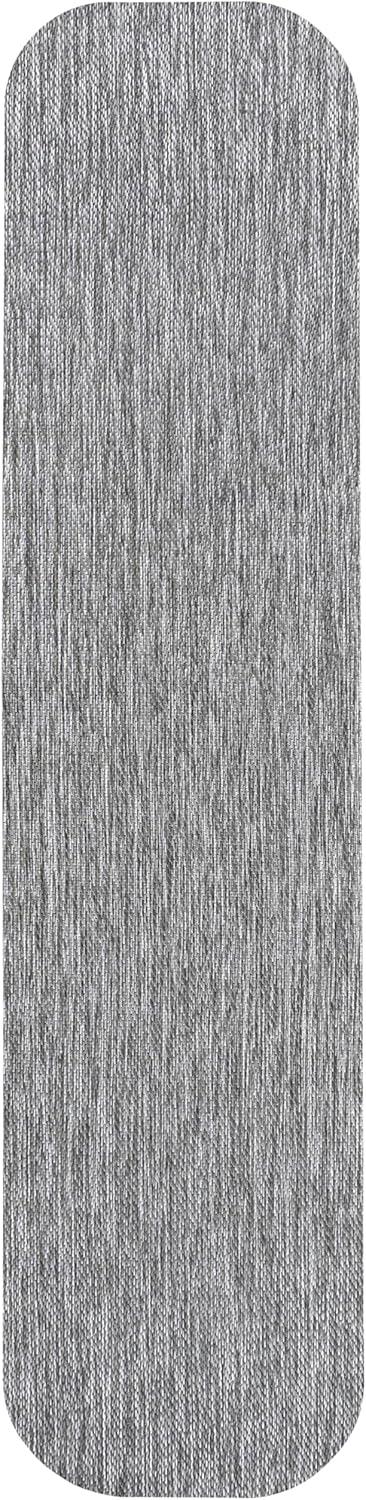 imageJONATHAN Y Radius Corner Solid Indoor Outdoor Runner Rug 2X8 Light Rose Miles Modern Minimalist for Backyard Patio Porch EasyCleaning High Traffic PetFriendly NonShedding SHP100E28Grey