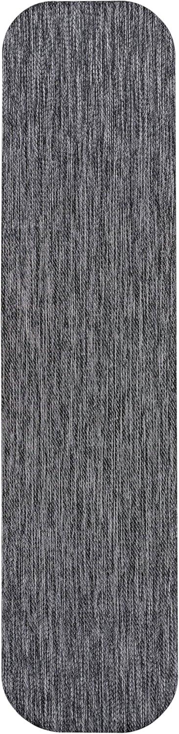 imageJONATHAN Y Radius Corner Solid Indoor Outdoor Runner Rug 2X8 Light Rose Miles Modern Minimalist for Backyard Patio Porch EasyCleaning High Traffic PetFriendly NonShedding SHP100E28Dark Gray