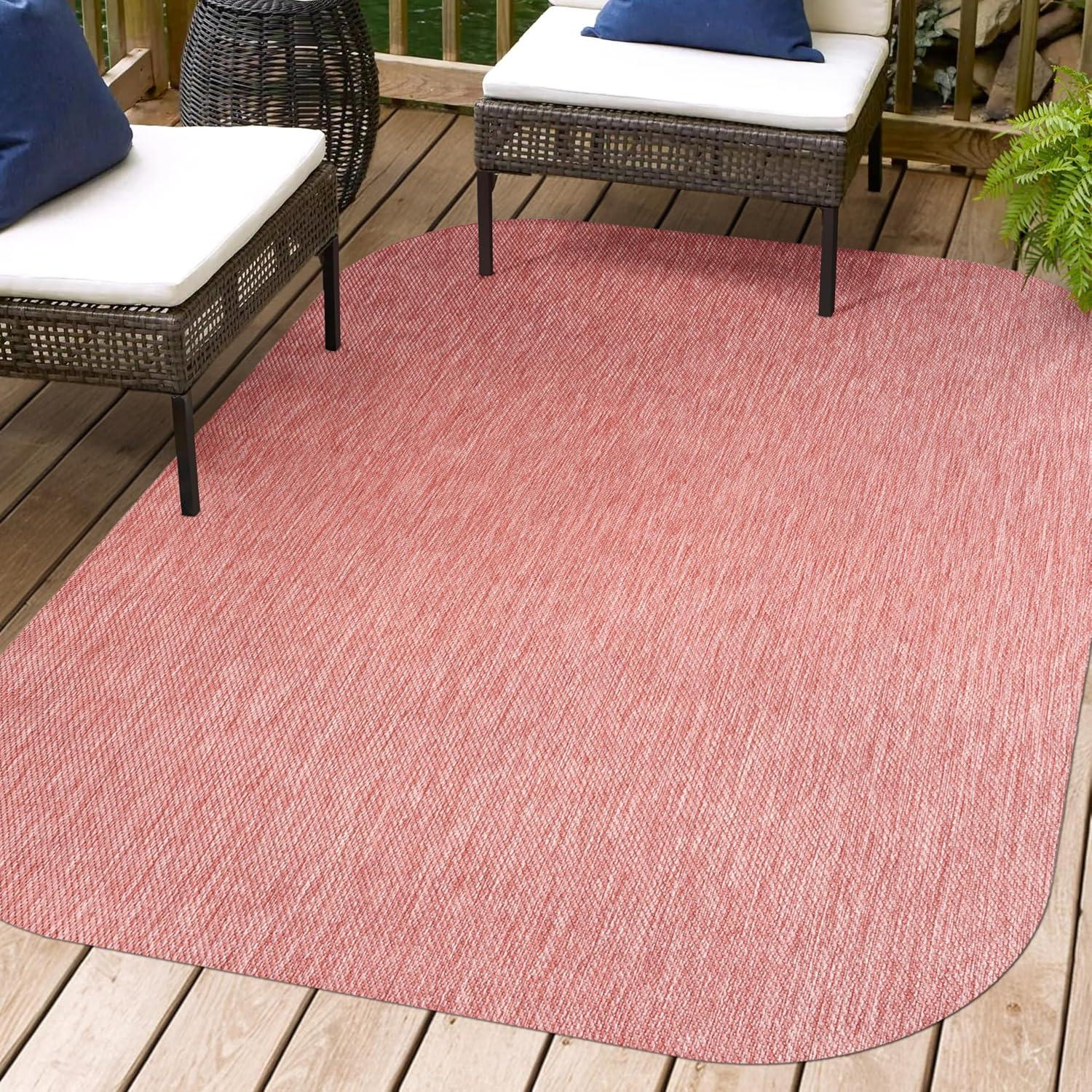 imageJONATHAN Y Radius Corner Solid Indoor Outdoor Runner Rug 2X8 Light Rose Miles Modern Minimalist for Backyard Patio Porch EasyCleaning High Traffic PetFriendly NonShedding SHP100E28Light Rose