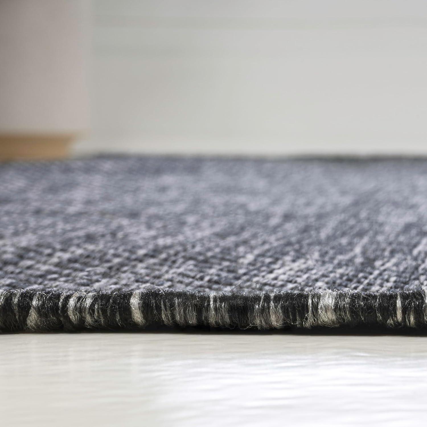 imageJONATHAN Y Radius Corner Solid Indoor Outdoor Runner Rug 2X8 Light Rose Miles Modern Minimalist for Backyard Patio Porch EasyCleaning High Traffic PetFriendly NonShedding SHP100E28Dark Gray