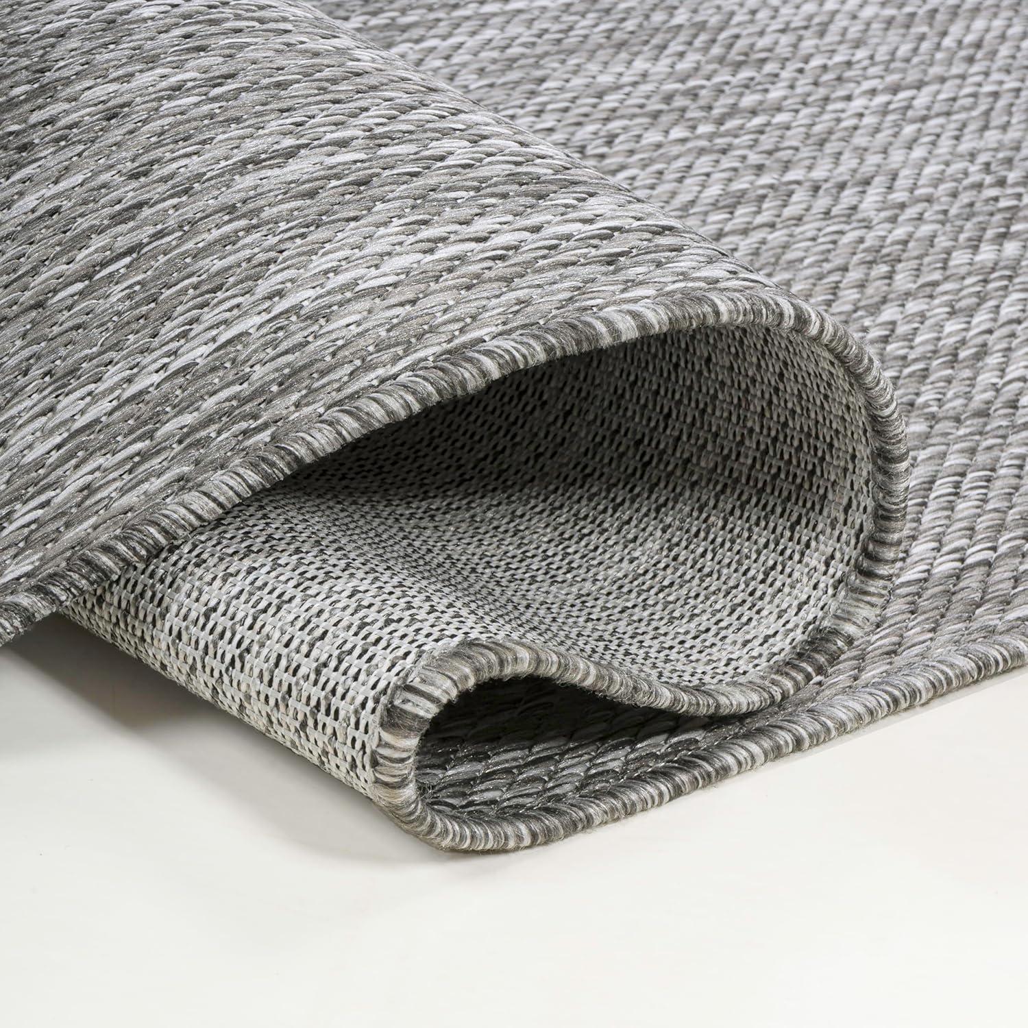 imageJONATHAN Y Radius Corner Solid Indoor Outdoor Runner Rug 2X8 Light Rose Miles Modern Minimalist for Backyard Patio Porch EasyCleaning High Traffic PetFriendly NonShedding SHP100E28Grey