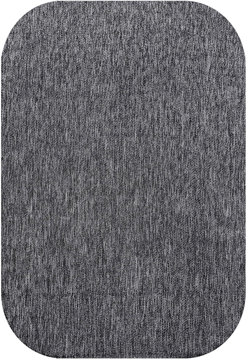 imageJONATHAN Y Radius Corner Solid Indoor Outdoor Runner Rug 2X8 Light Rose Miles Modern Minimalist for Backyard Patio Porch EasyCleaning High Traffic PetFriendly NonShedding SHP100E28Dark Gray