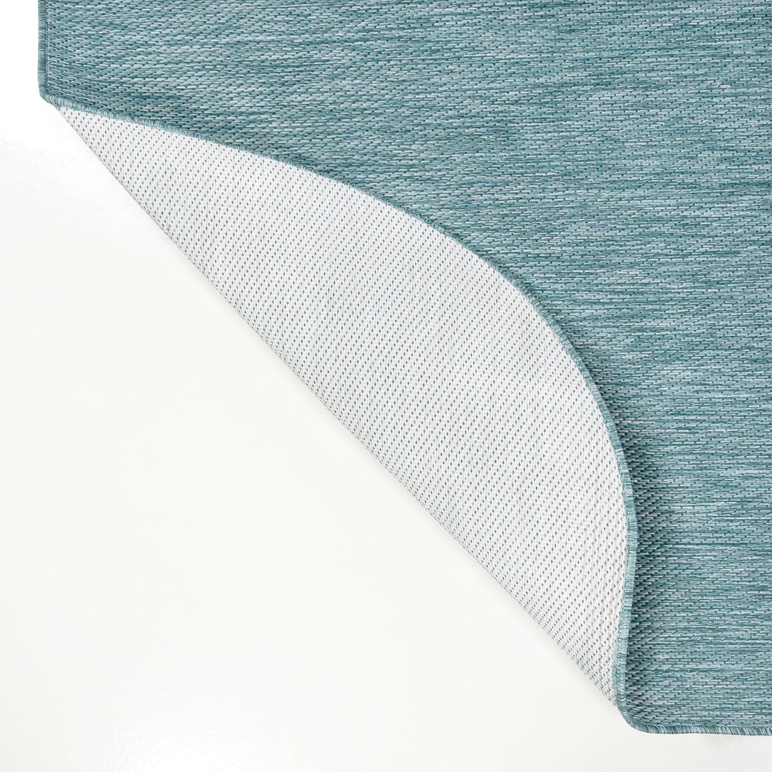 imageJONATHAN Y Radius Corner Solid Indoor Outdoor Runner Rug 2X8 Light Rose Miles Modern Minimalist for Backyard Patio Porch EasyCleaning High Traffic PetFriendly NonShedding SHP100E28Turquoise