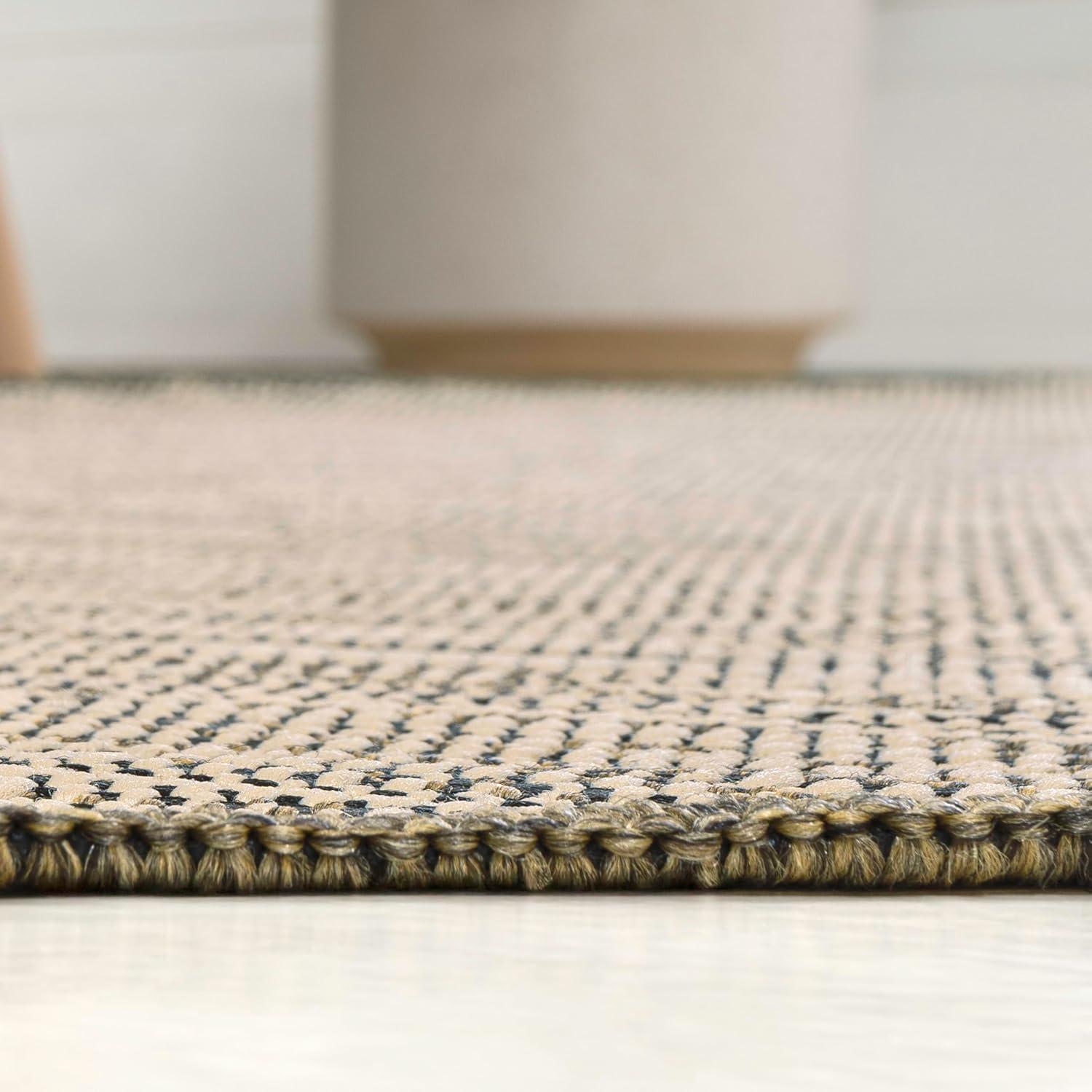 imageJONATHAN Y Rustic Abstract Indoor Outdoor Area Rug 5X8 BeigeRed Callan Modern for Backyard Patio Porch EasyCleaning High Traffic PetFriendly NonShedding SHP202C5BeigeBrown