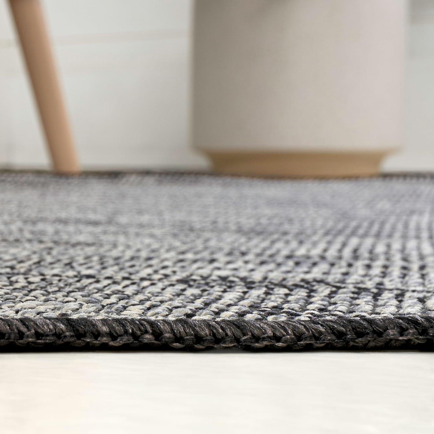 imageJONATHAN Y Rustic Abstract Indoor Outdoor Area Rug 5X8 BeigeRed Callan Modern for Backyard Patio Porch EasyCleaning High Traffic PetFriendly NonShedding SHP202C5GrayBlack