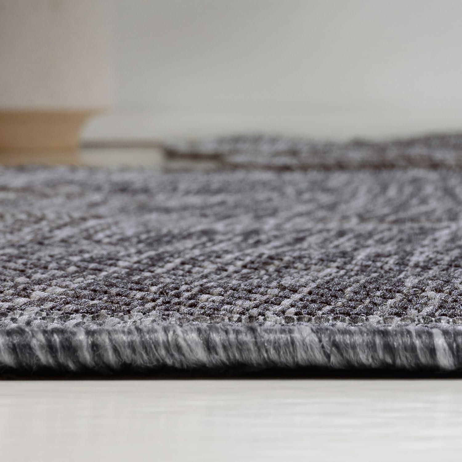 imageJONATHAN Y Rustic Abstract Indoor Outdoor Area Rug 5X8 Light BrownBeige Jasper Modern for Backyard Patio Porch EasyCleaning High Traffic PetFriendly NonShedding SHP101D5Dark GrayGray