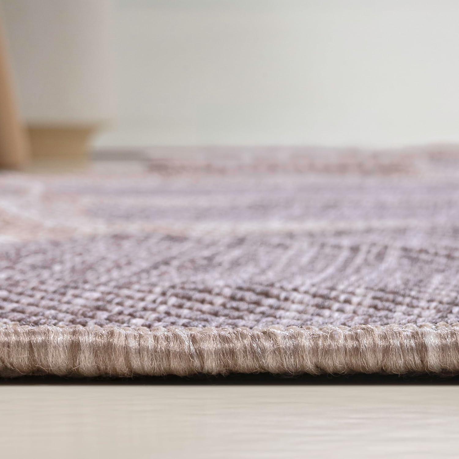 imageJONATHAN Y Rustic Abstract Indoor Outdoor Area Rug 5X8 Light BrownBeige Jasper Modern for Backyard Patio Porch EasyCleaning High Traffic PetFriendly NonShedding SHP101D5Light BrownBeige