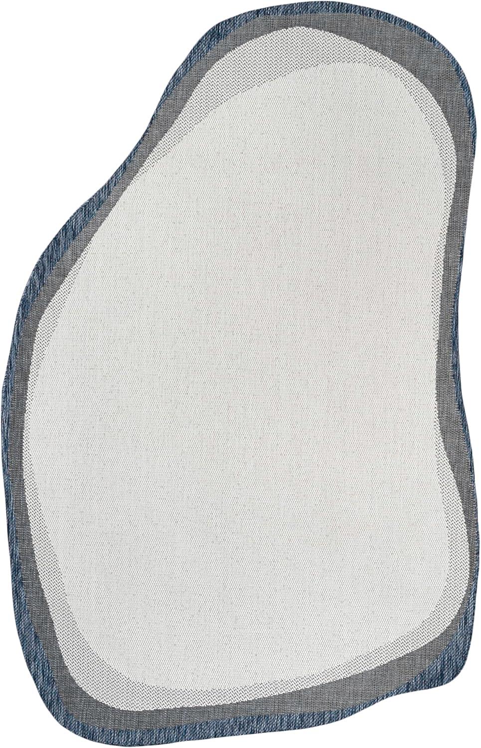 imageJONATHAN Y Rustic Abstract Indoor Outdoor Area Rug 8X10 CreamNavy Wyatt Modern for Backyard Patio Porch EasyCleaning High Traffic PetFriendly NonShedding SHP200D8CreamNavy