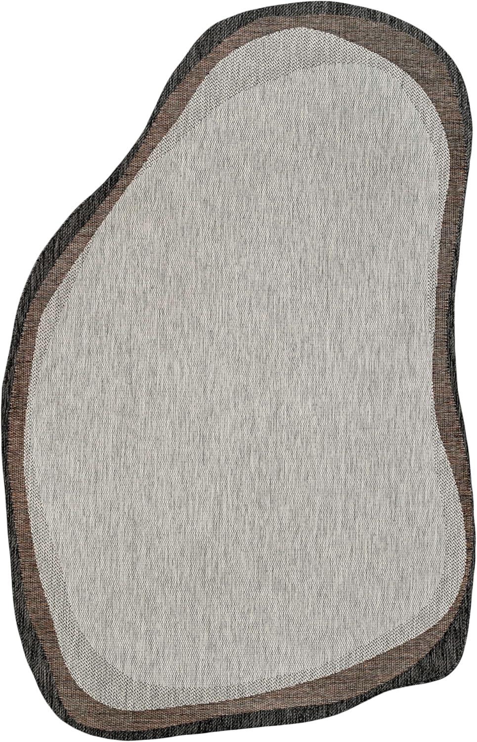 imageJONATHAN Y Rustic Abstract Indoor Outdoor Area Rug 8X10 CreamNavy Wyatt Modern for Backyard Patio Porch EasyCleaning High Traffic PetFriendly NonShedding SHP200D8GrayBlack