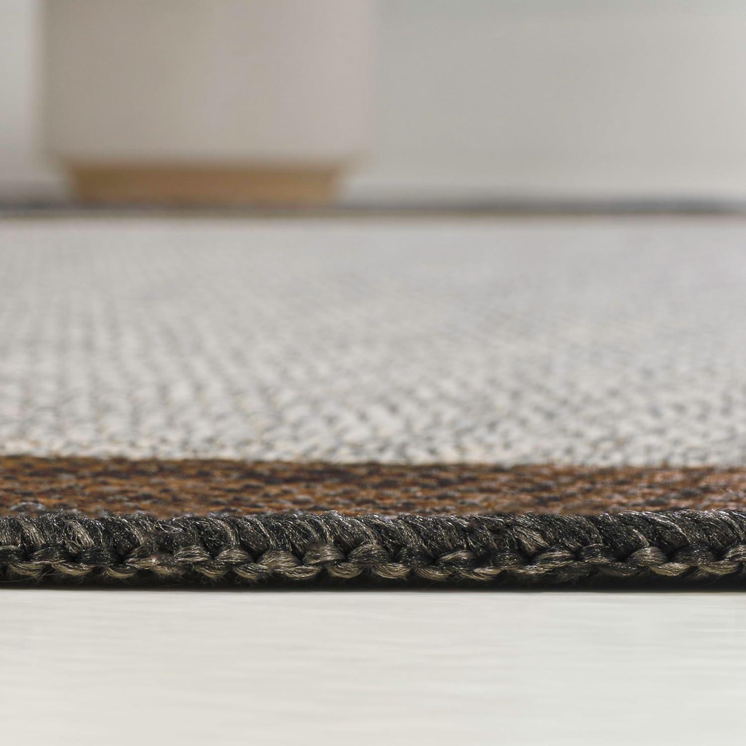 imageJONATHAN Y Rustic Abstract Indoor Outdoor Area Rug 8X10 CreamNavy Wyatt Modern for Backyard Patio Porch EasyCleaning High Traffic PetFriendly NonShedding SHP200D8GrayBlack