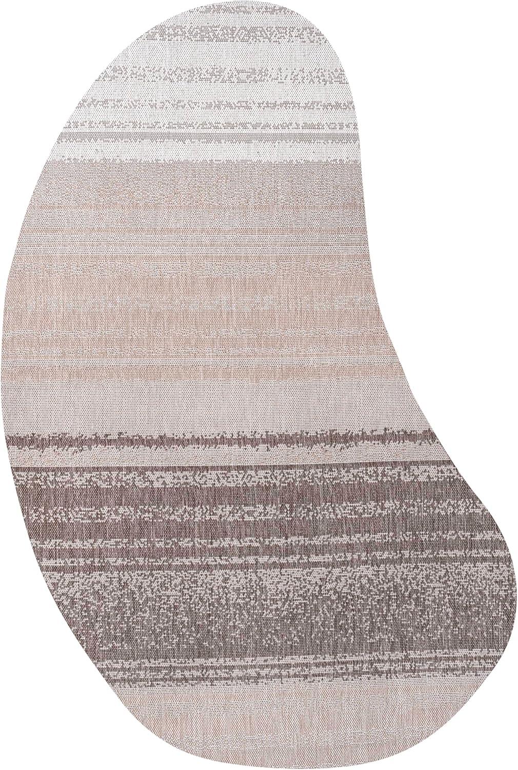 imageJONATHAN Y Rustic Organic Curve Indoor Outdoor Area Rug 8X10 Brown Evan Modern for Backyard Patio Porch EasyCleaning High Traffic PetFriendly NonShedding SHP102E8Gradient Brown