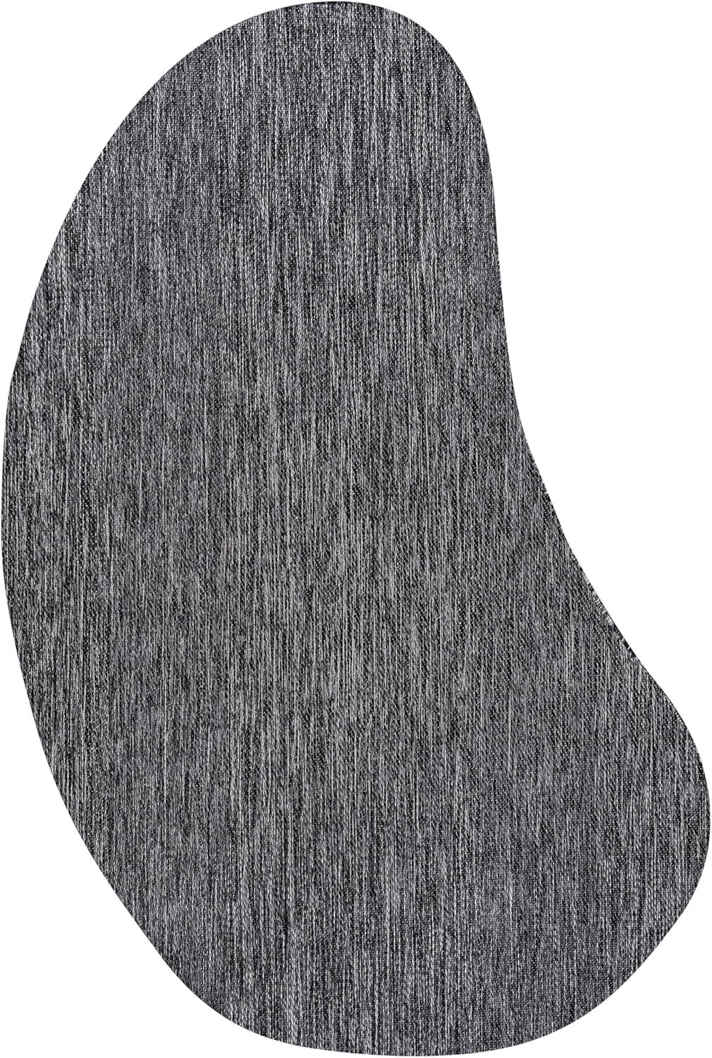 imageJONATHAN Y Rustic Organic Curve Indoor Outdoor Area Rug 8X10 Brown Evan Modern for Backyard Patio Porch EasyCleaning High Traffic PetFriendly NonShedding SHP102E8Dark Gray