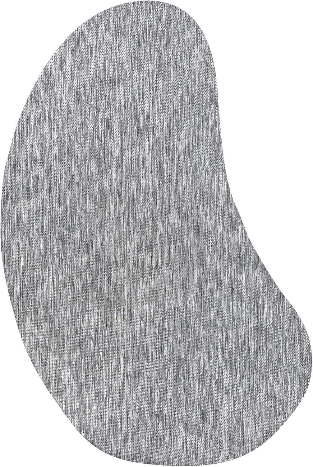 imageJONATHAN Y Rustic Organic Curve Indoor Outdoor Area Rug 8X10 Brown Evan Modern for Backyard Patio Porch EasyCleaning High Traffic PetFriendly NonShedding SHP102E8Grey