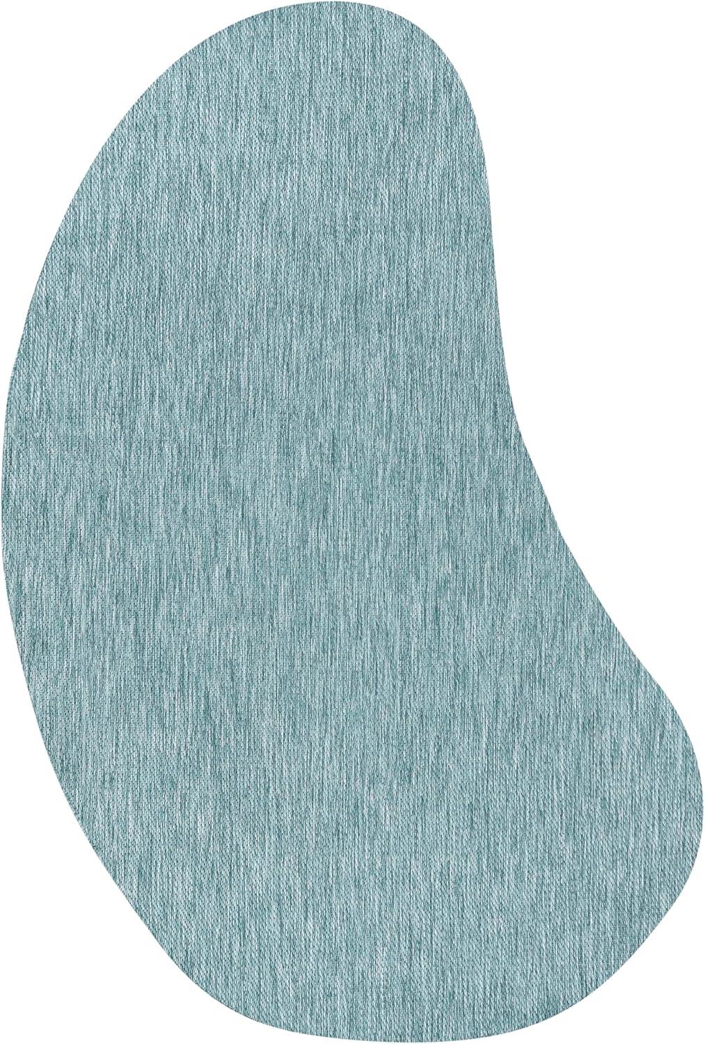 imageJONATHAN Y Rustic Organic Curve Indoor Outdoor Area Rug 8X10 Brown Evan Modern for Backyard Patio Porch EasyCleaning High Traffic PetFriendly NonShedding SHP102E8Turquoise