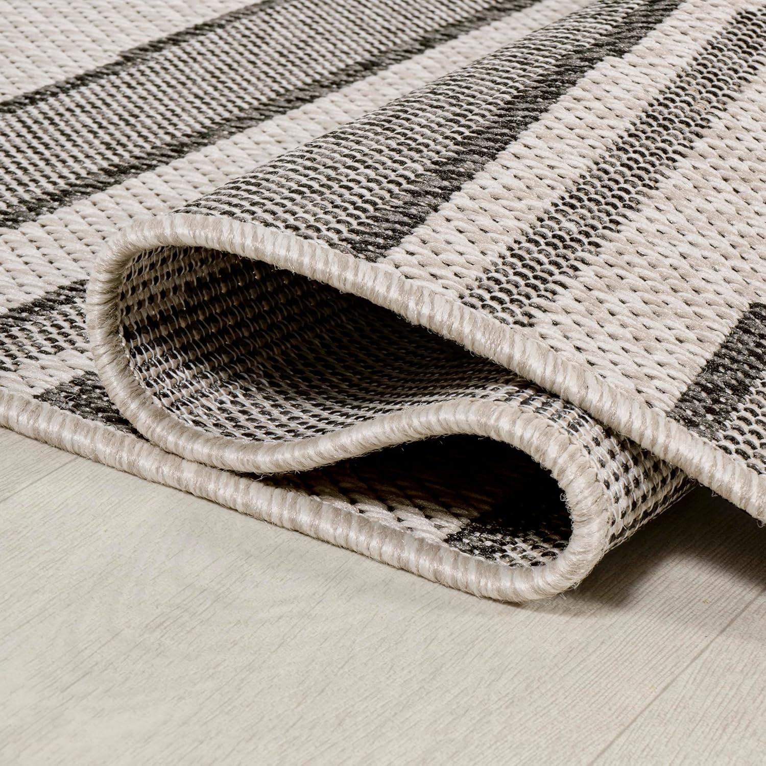 imageJONATHAN Y Wavy Stripe Indoor Outdoor Runner Rug 2X8 OrangeCream Castara Modern for Backyard Patio Porch EasyCleaning High Traffic PetFriendly NonShedding SMB205B28CreamDark Gray