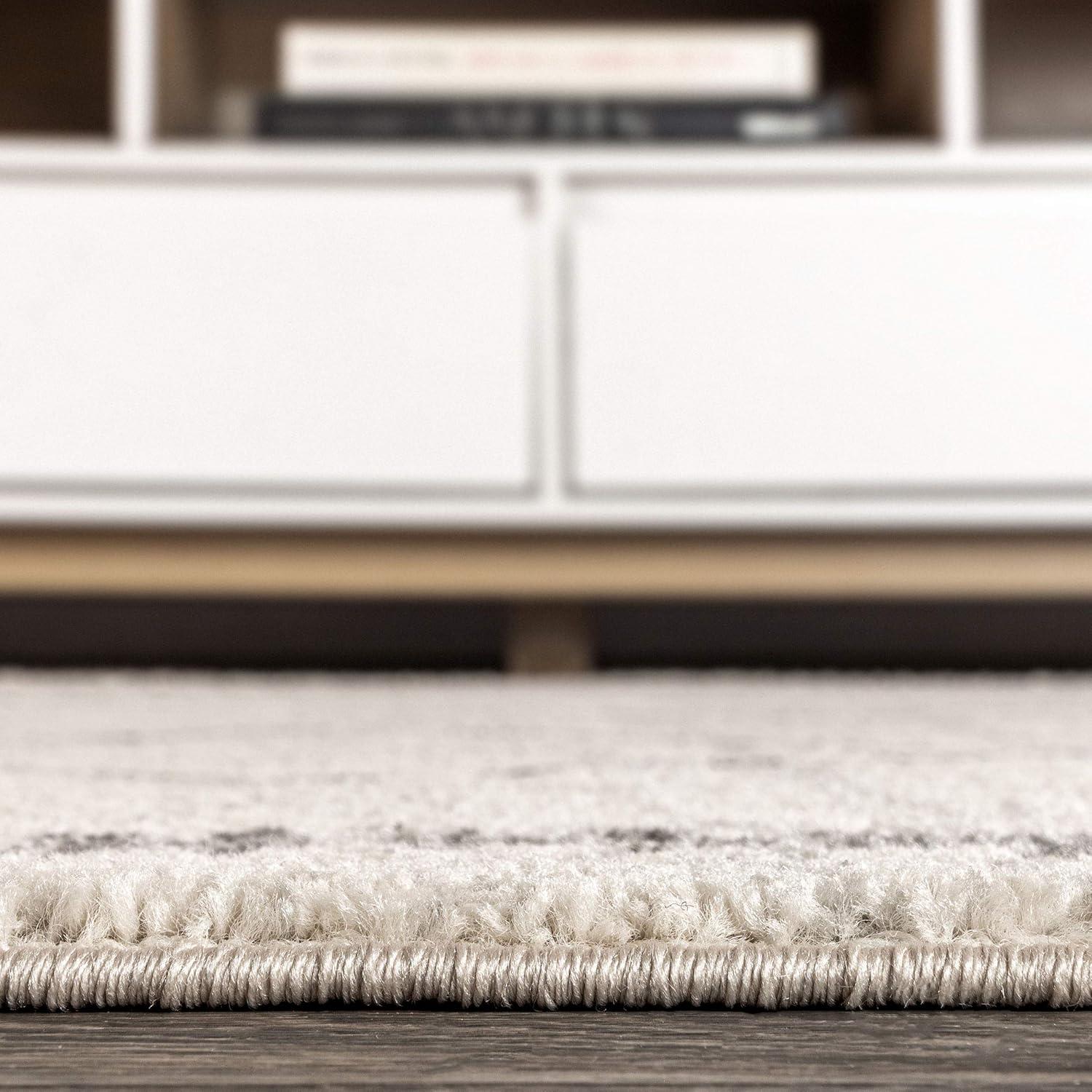 imageJONATHAN Y Zaina Moroccan Beni Souk CreamBlack Indoor Area Rug 8x10 Contemporary Modern EasyCleaning for Living Room Bedroom Kitchen Pet Friendly NonShedding MOH203A8CreamGray